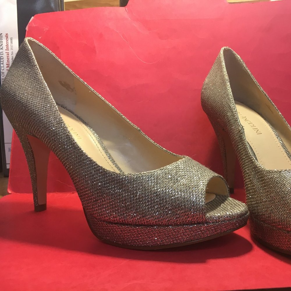 Enzo Angiolini, Size 8, Sparkly Peep Toe Heel